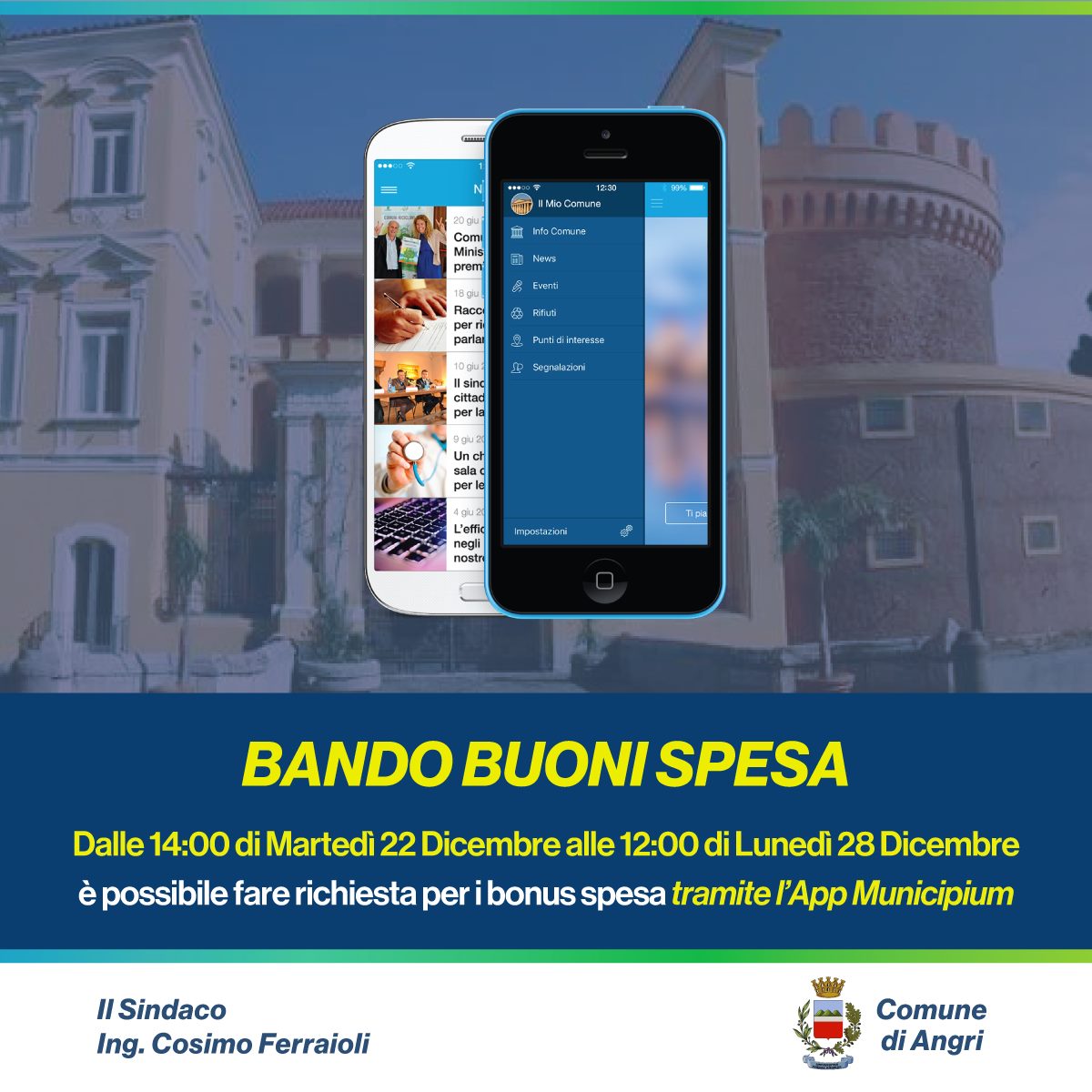 Attivazione bando buoni spesa 